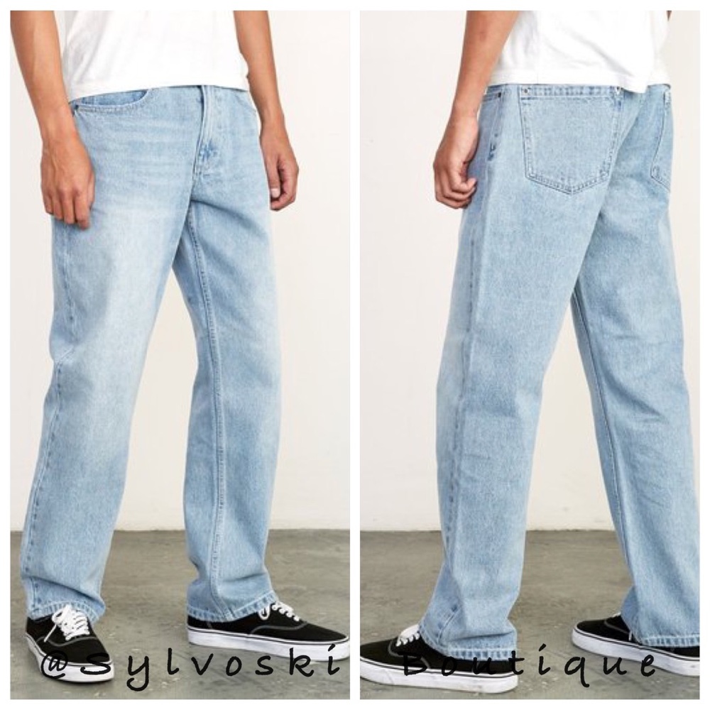 🔥RVCA AMERICANA RELAXED FIT DENIM NWT - Picture 1 of 5